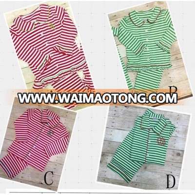 Wholesale Striped Children Christmas Pajamas