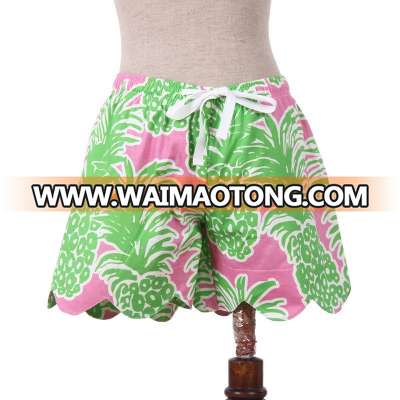 Wholesale Monogrammed Women Lilly Pulitzer Pineapple Shorts